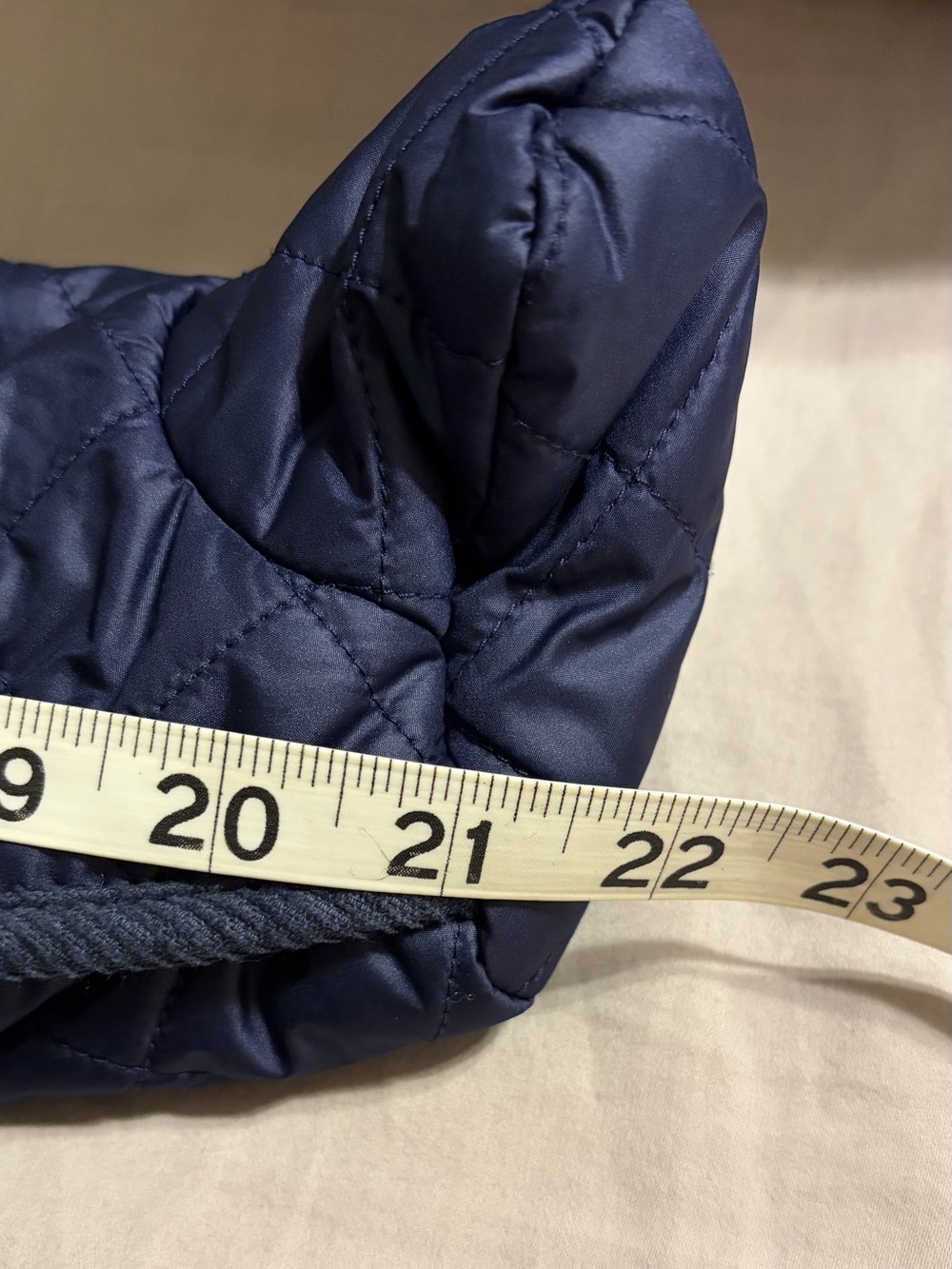 Ralph Lauren Polo Size 3M Baby Snowsuit Navy Blue Quilted Bunting - Picture 13 of 13